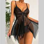 Women's Lace Mesh Lingerie Set
