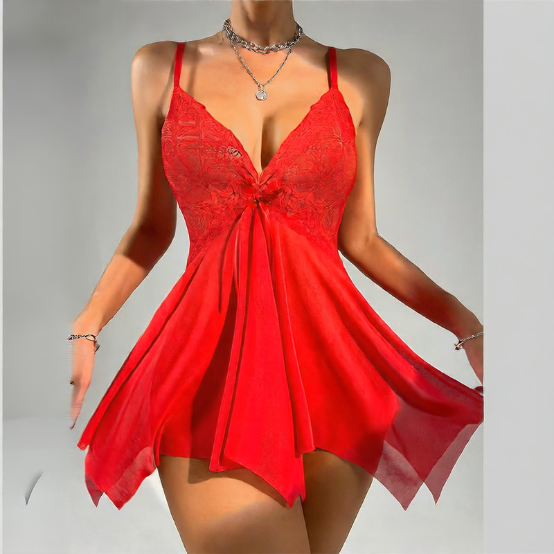 Women's Lace Mesh Lingerie Set