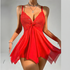 Women's Lace Mesh Lingerie Set
