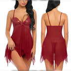 Women's Lace Mesh Lingerie Set