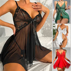 Women's Lace Mesh Lingerie Set
