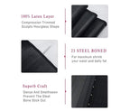 Steel bone latex waist trainer belly slimming