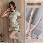 Modified Cheongsam-style lingerie nightgown