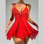 Women's Lace Mesh Lingerie Set